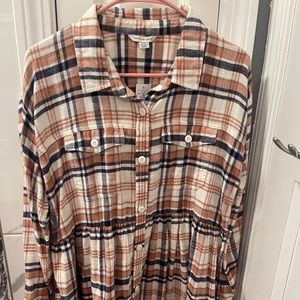 American Eagle Flannel Dress